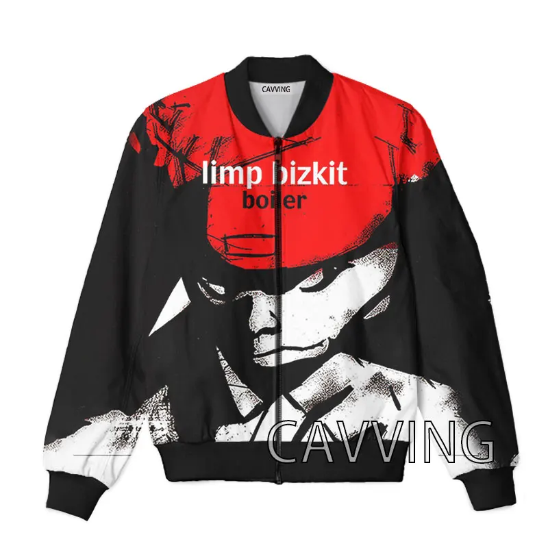 New Fashion Women/Men's  3D Print  Limp Bizkit  Zipper Bomber Jackets Men Overcoat Mens Coat Zip Up Jackets 2