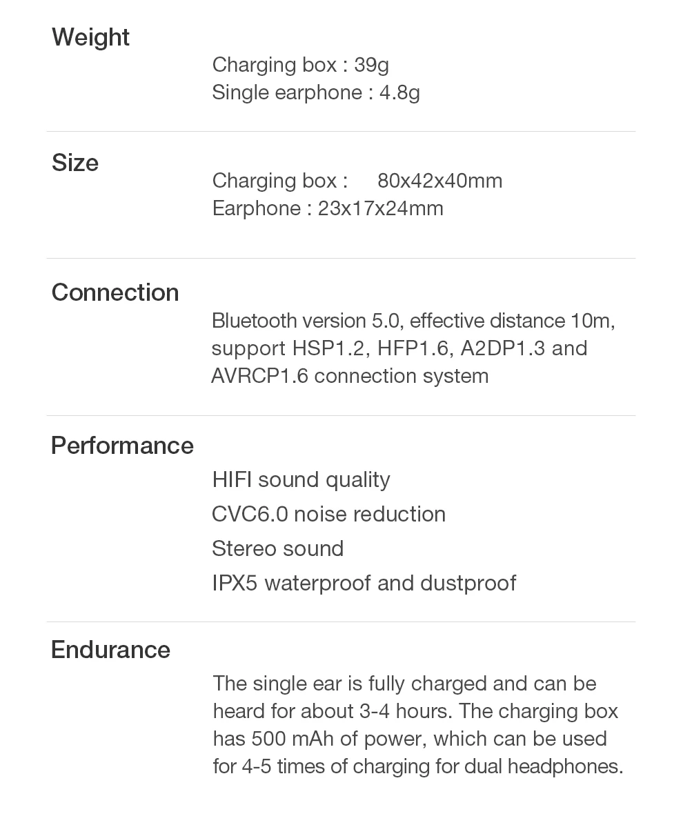 TD01 True Bluetooth 5,0 наушники TWS беспроводные головные уборы спортивные Handsfree наушники 3D стерео игровая гарнитура с микрофоном зарядная коробка