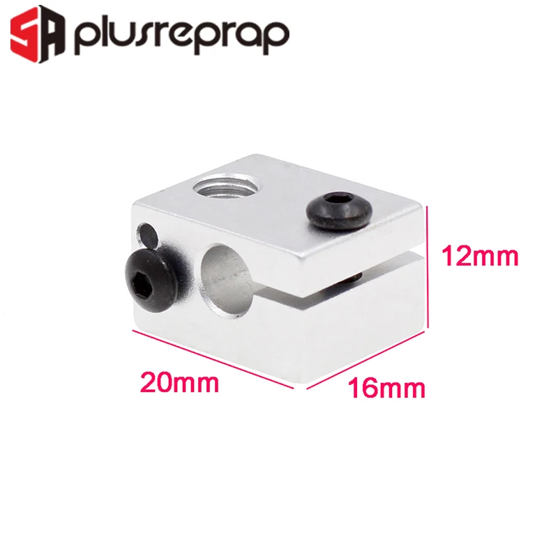 5 шт. алюминиевые нагревательные блоки Reprap 20*16*12 мм|Детали и аксессуары для