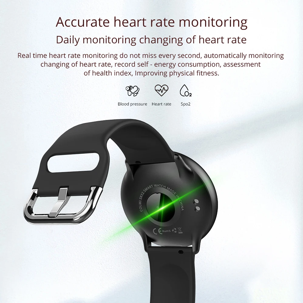  COLMI SKY 2 Smart watch IP68 waterproof Heart Rate Blood oxygen Sport Bluetooth Men Fitness Trakcer - 4000178921382