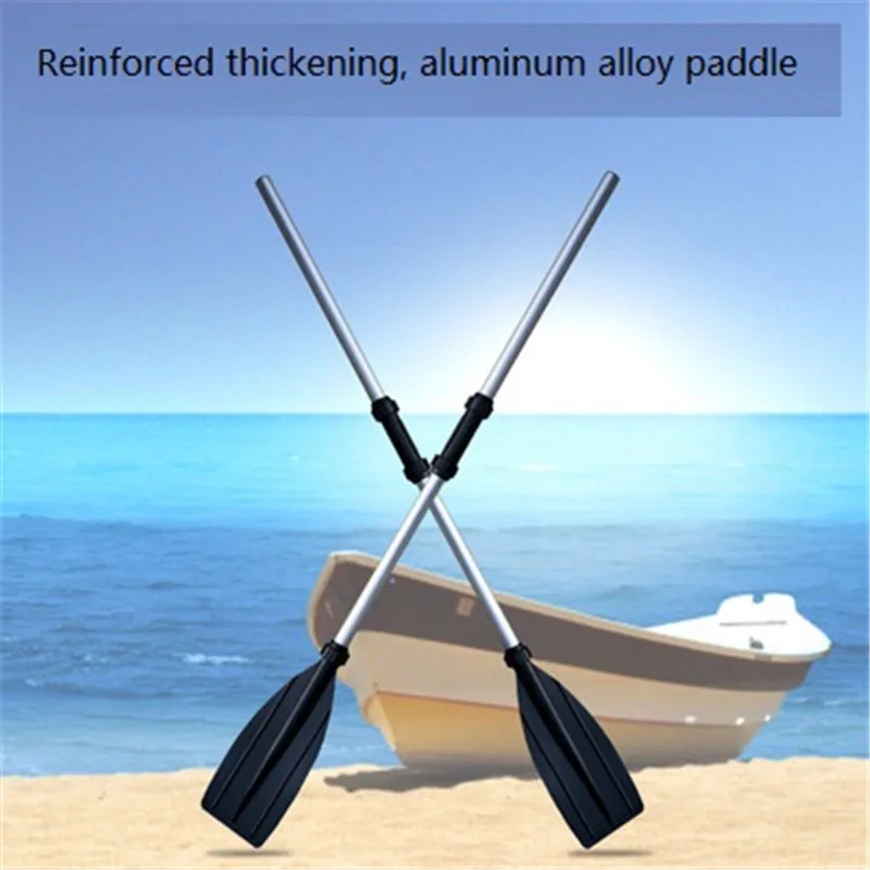 2 Pcs Detachable Assemble Strengthened Aluminium Boat Oars Paddle Long