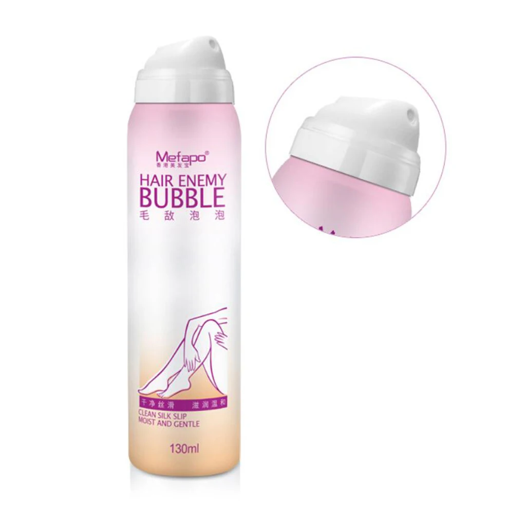 Mefapo Depilatory Bubble Spray Painless Hair Removal Spray Foam for Men Women