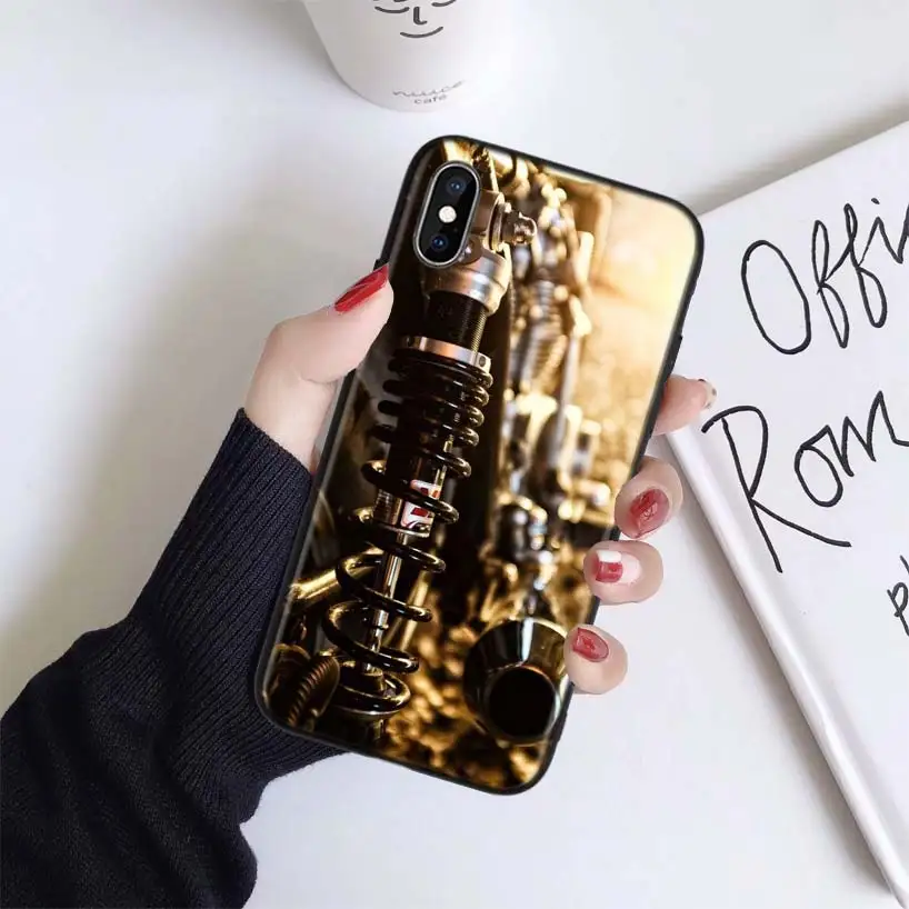 Moto cross dirtbikes чехол для Apple iphone 11 Pro XR XS Max X 7 8 6S Plus 5 5S SE Черный силиконовый чехол для телефона