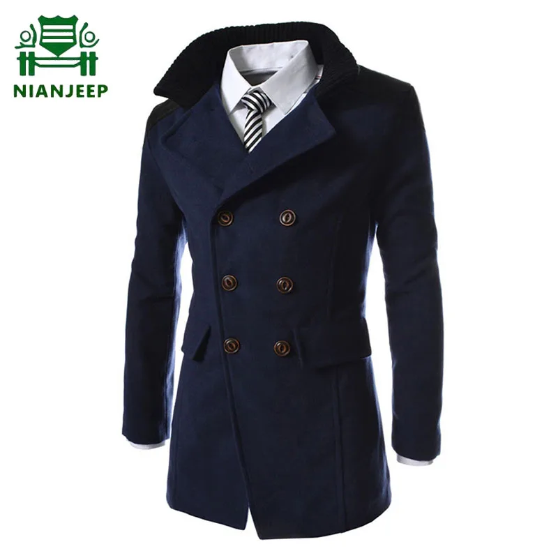 2020 Men's Jacket Warm Trench Long Outerwear Male Autumn Winter New Solid Color High Quality Overcoat Men Stylish Formal Coats 2020 Men's Jacket Warm Trench Long Outerwear Male Autumn Winter New Solid Color High Quality Overcoat Men Stylish Formal Coats