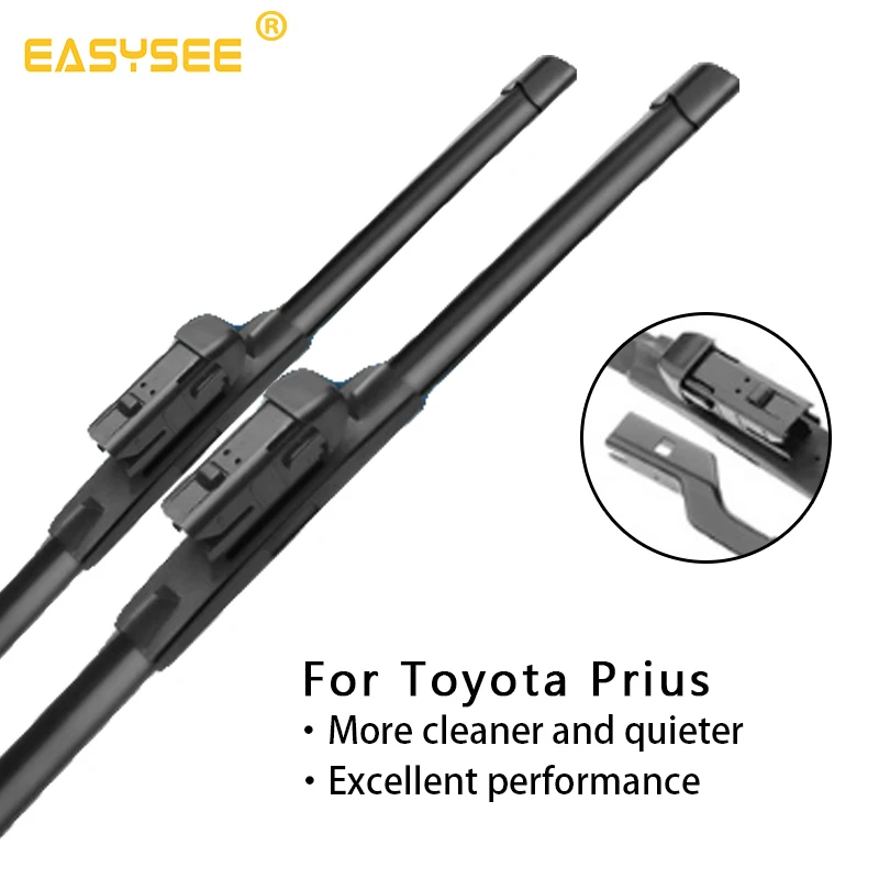 

Windscreen windshield wiper blades For Toyota Prius XW10 20 30 50 Fit Hook Arms push button arms Model Year from 1997 to 2018