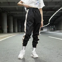 DUYOU мужские повседневные полосатые брюки Модные свободные спортивные брюки мужские тренировочные брюки Спортивная Японская уличная одежда спортивные штаны