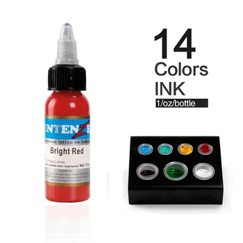 

Tattoo Ink Kit Basic Colors Pigment Set 1oz Bottle for Tattoo Artrist