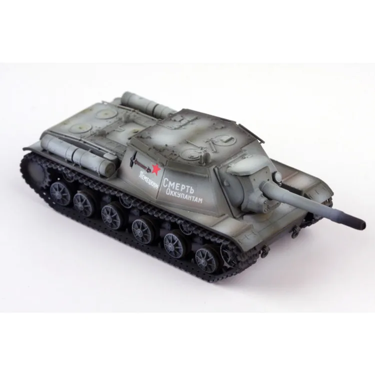 

1/72 Die-cast Tank Model WWII Soviet Union SU-152 Su152 Self-propelled Artillery Model Winter Painting Adult Military Weapon Toy