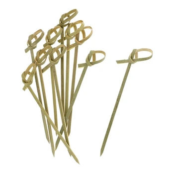 

500Pack Bamboo Cocktail Picks Cocktail Toothpicks Bamboo Skewers Toothpicks for Appetizers 4 Inch