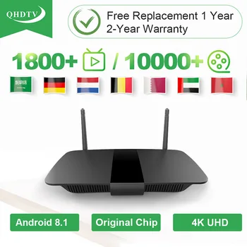 

IPTV Spain Germany Italy Arabic Smart QHDTV IPTV Leadcool Q1504 Android 8.1 IPTV Dutch Belgium Morocco IP TV Box NO APP Included
