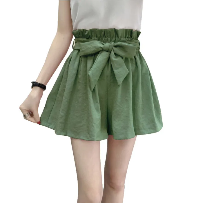 Женские шорты с высокой талией, повседневные летние пляжные свободные шорты GDD99