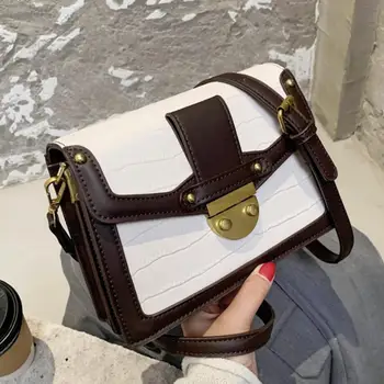 

Stone pattern Flap Crossbody bag 2020 Fashion New High quality PU Leather Women's Designer Handbag Lock Shoulder Messenger Bag