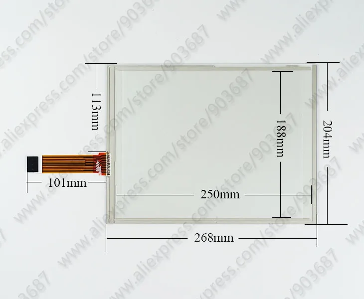 Touch Screen Panel Glass Digitizer for UniOP ETOP40C/B/0050 Touchscreen Panel with Protective Film Overlay Description Image.This Product Can Be Found With The Tag Names Computer Office, Industrial Computer Accessories, Servers Industrial Computer, Touch screen panel glass digitizer