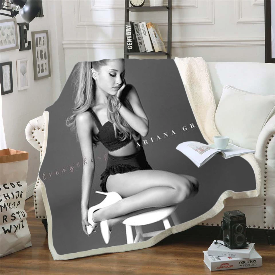 Роскошное Флисовое одеяло Ariana плюшевое 3d с принтом для взрослых дивана шерпа