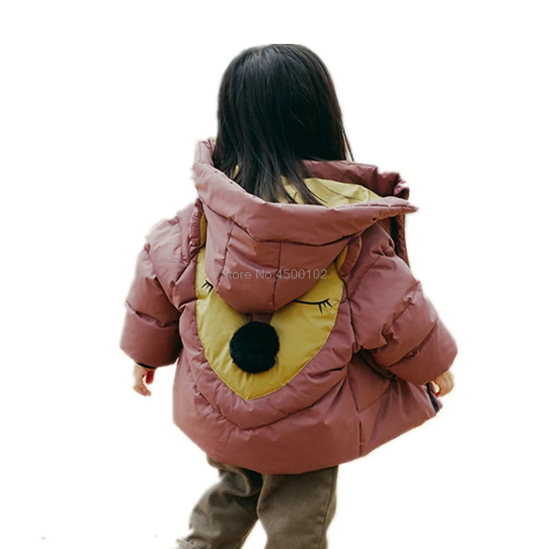 

2019 Winter Warm White Duck Down Jacket 3-9 Years Girls Coat Children Outerwear Fashion Hooded Coat For Boys