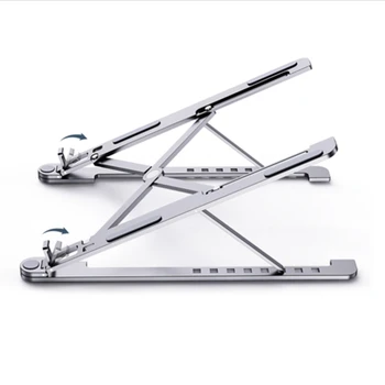 

Aluminum Laptop Stand Foldable Laptop Holder for M acBook Office Laptop Cooling Stand with 8 Levels Height Adjustment