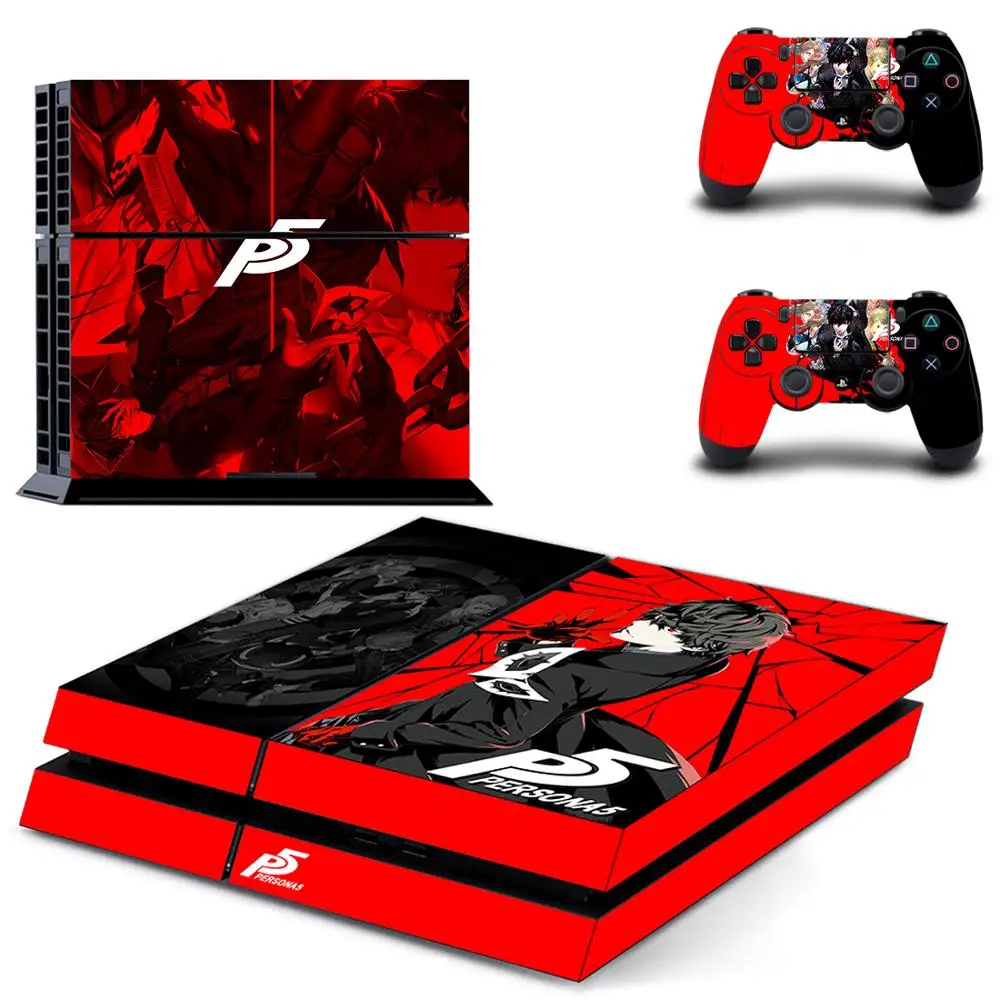 

Game Persona 5 Full Cover Faceplates PS4 Skin Sticker Decal For PlayStation 4 Console & Controllers PS4 Skin Sticker Vinyl