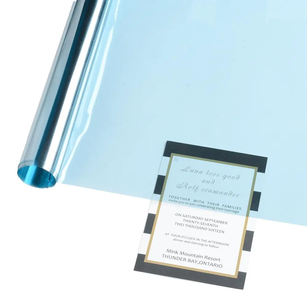 50cm X 3m Blue 70 Vlt Car Side Window Tints Window Tinting Film Sun