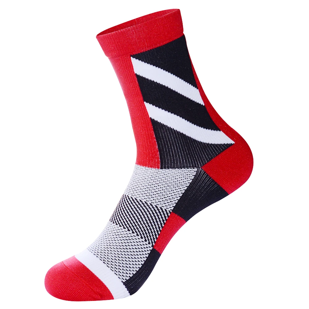 Нескользящие дышащие Компрессионные спортивные носки для велосипедистов, мужские и женские носки для бега, пешего туризма, альпинизма
