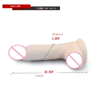 VETIRY Super Soft Dildo  Vagina Massager Artificial Penis Anal Plug With Sucker Female Masturbators Adult Sex Toys For Women 4