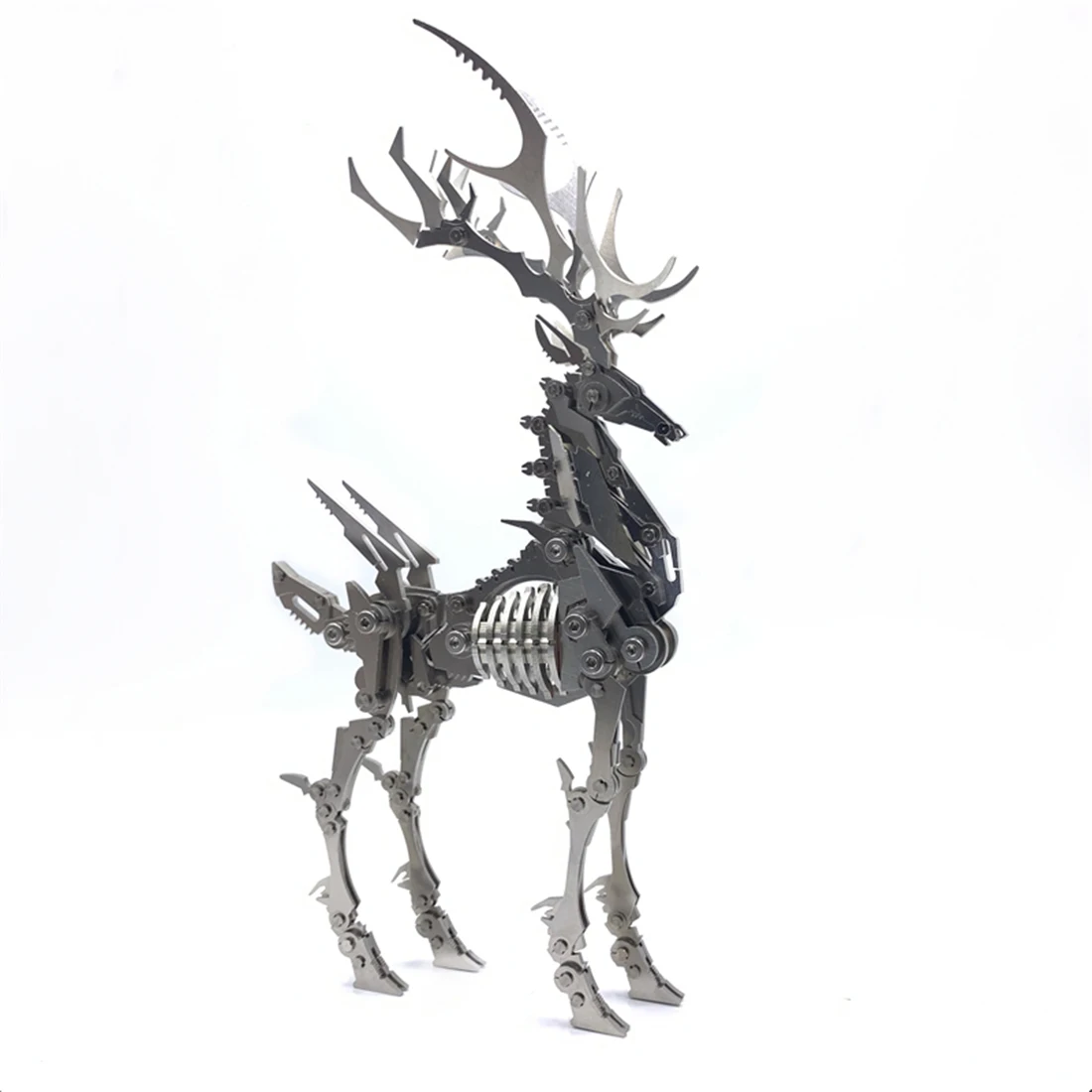 

DIY Assembled Model Kit 3D Stainless Steel Assembled Detachable Model Puzzle Ornaments - Big Elk