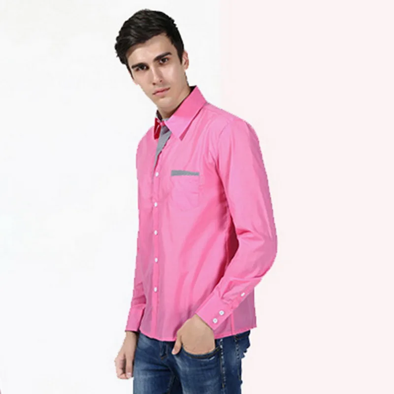 HEFLASHOR Мужские Рубашки s Camisa Masculina рубашка с длинными рукавами для мужчин корейский тонкий дизайн формальная повседневная мужская рубашка больших размеров M-4XL