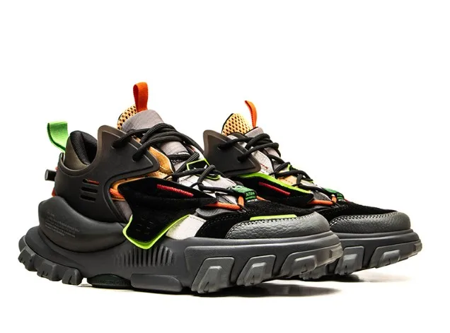 

Clunky Sneaker Deconstructive style Thick base heightening shoes fashion Vintage Style casual shoes mens