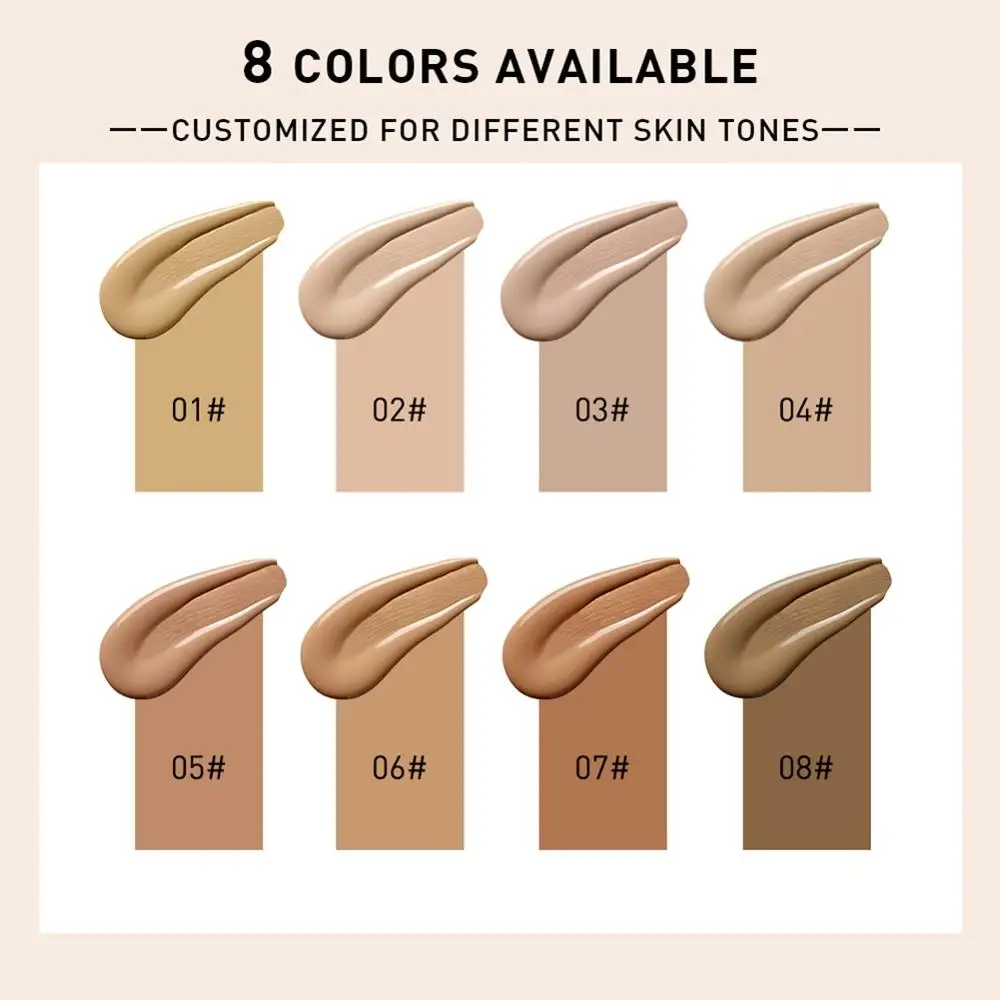 

Liquid Foundation Moisturizing Cover Blemishes Even Skin Tone Face Concealer Foundation Liquid Natural Base Make Up