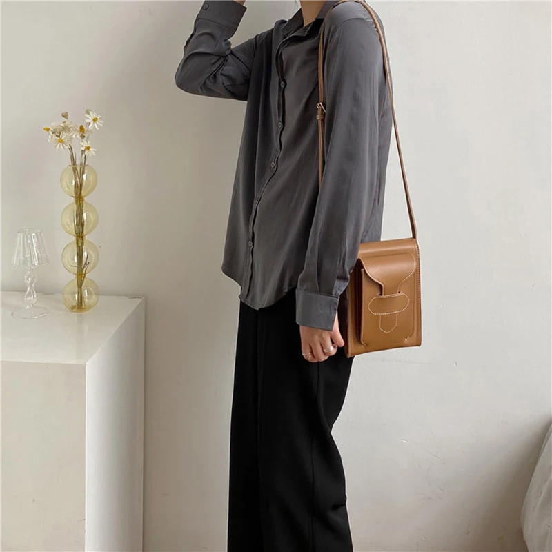 

GOPLUS Women's Fashion Bag Small Crossbody Shoulder Bags Vintage Flap Purese Leather Handbags