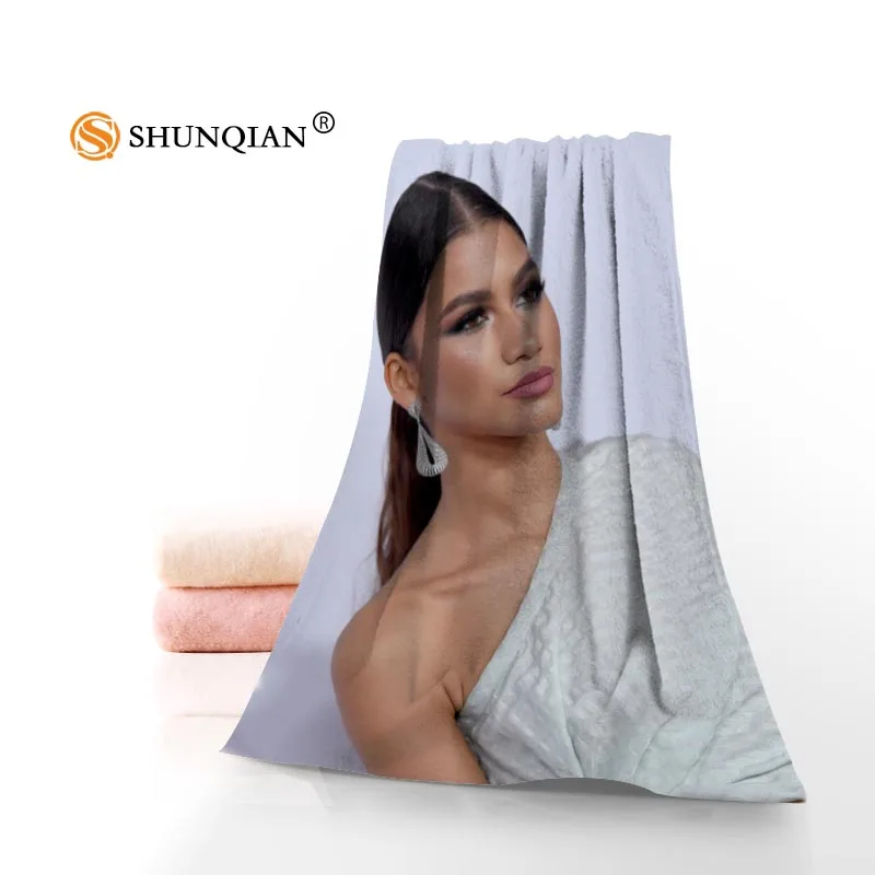 Пользовательские Zendaya Coleman 35x75 см полотенце для лица s лицевая Бамбуковая ткань для мытья волос быстросохнущее спортивное полотенце - Цвет: 6
