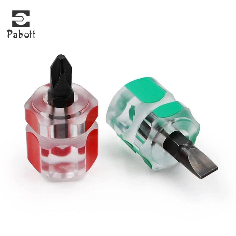 

Screwdriver Mini Small Portable Radish Head Screw Driver Transparent Handle Hand Tools Precision Car Repair