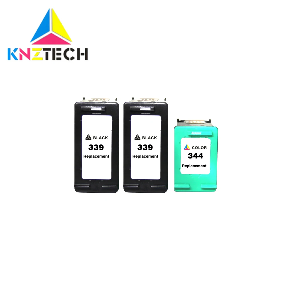 Картридж с чернилами KNZTECH 339 344 совместим hp hp344 для принтера hp339 officejet 7210 7313 7410 Photosmart