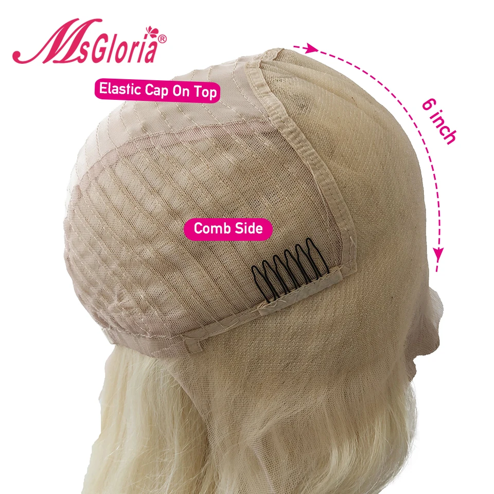 150% Плотность 13*6 глубокая часть блонд 613 цвет кружева передние человеческие волосы парики бразильские прямые волосы Remy парик с волосами младенца