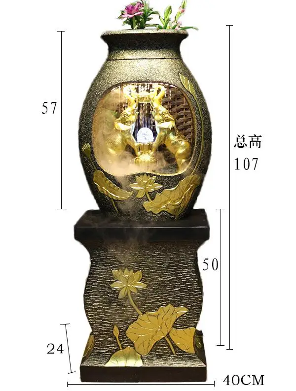 Украшение для фонтана, украшение для дома, фэн-шуй, счастливый экран, для помещений, для сцены с водой, слон, увлажнитель воздуха, бизнес-подарок - Цвет: S