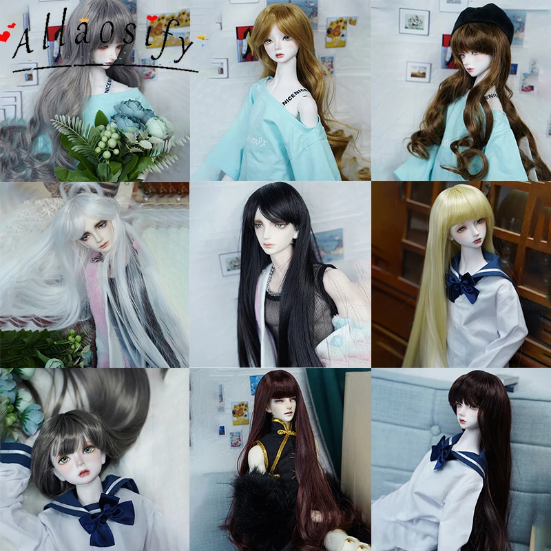 Allaosify 1/3 1/4 высокого Температура волокно парик волос подходит для BJD/Аксессуары