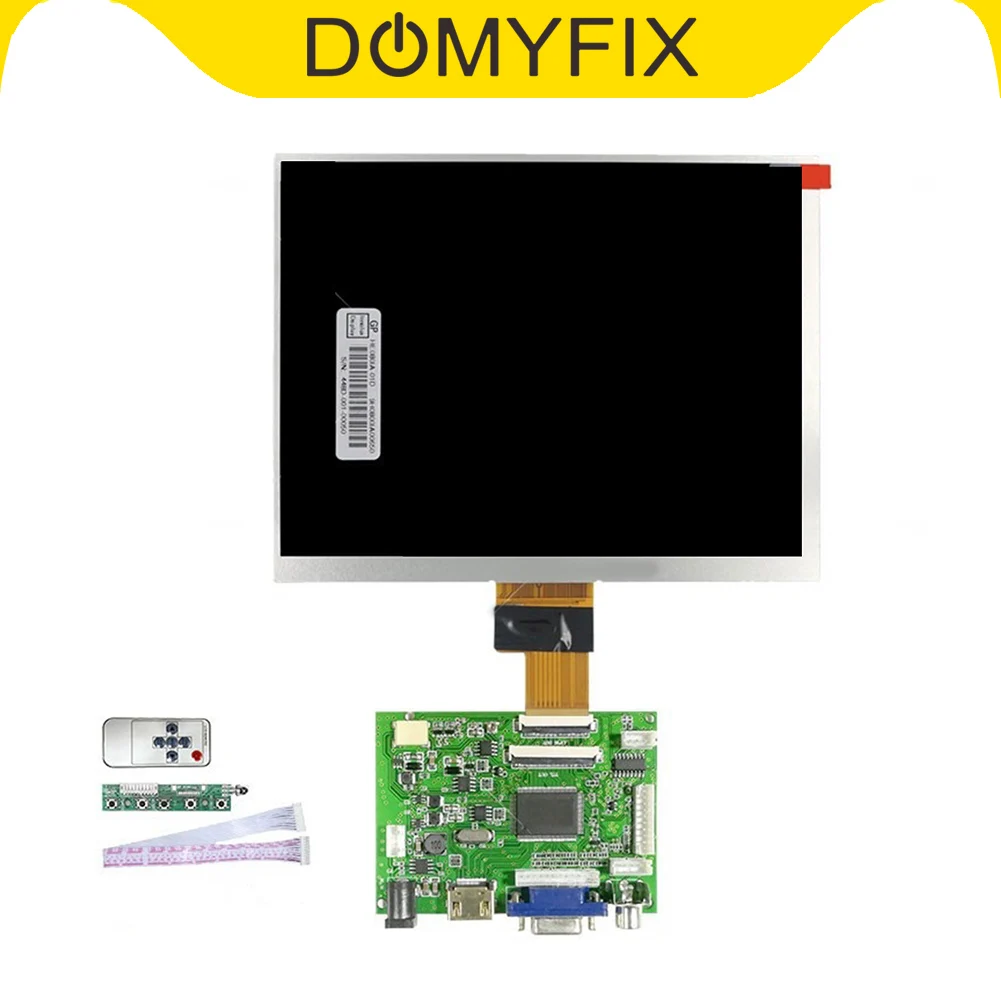 

8" inch IPS LCD Screen HJ080IA-01E+Controller Board HDMI VGA 2AV 1024x768 LVDS 40pins 800:1 60Hz