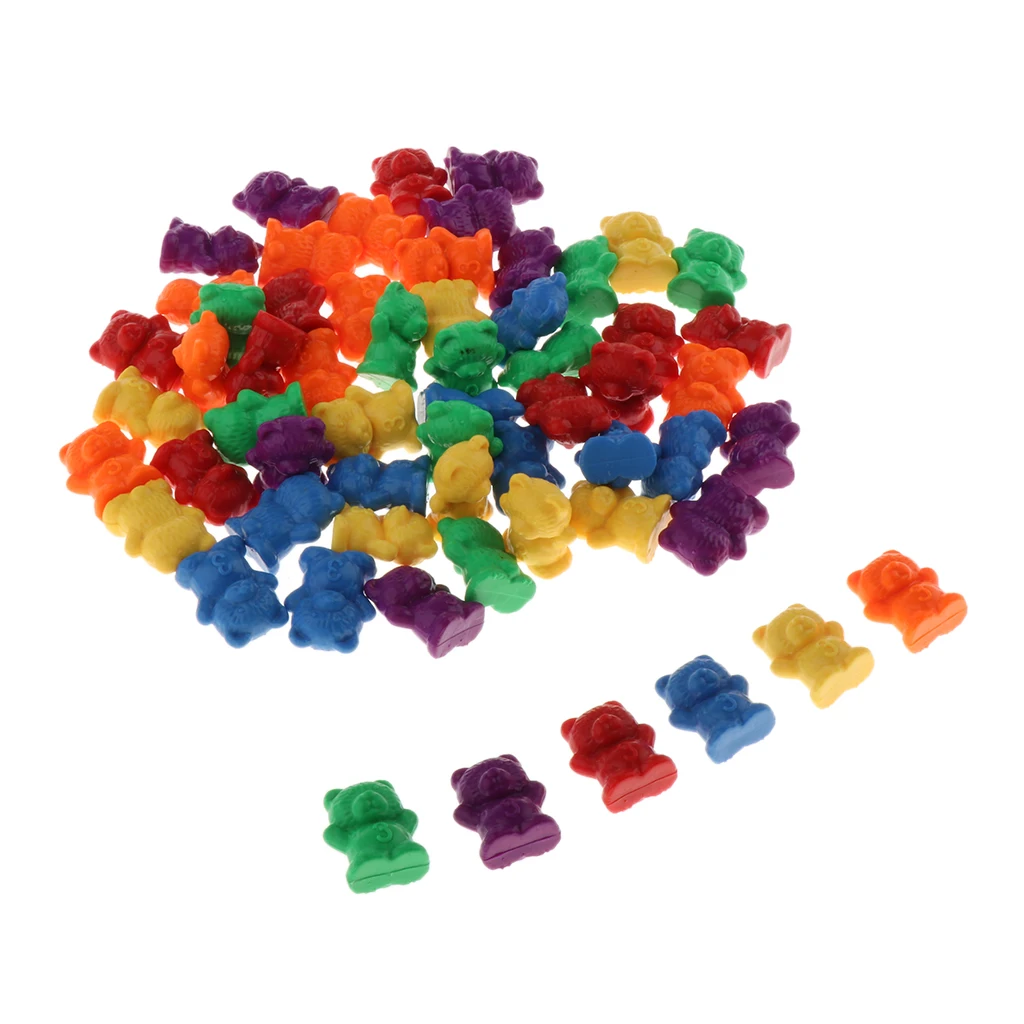 60pcs  Bear Family Sort, Pattern & Play Activity Set