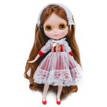 Neo Blyth кукла НБЛ заказной блестящее лицо, 1/6 BJD шарнирная кукла Ob24 кукла Блит для девочки, игрушки для детей NBL04