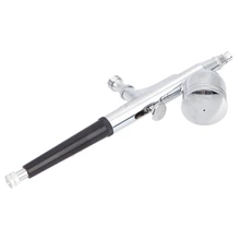 ABSS-Airbrush Kit 0.3mm Gravity Feed Dual-Action Spray Gun Air Brush Set for Nail Art Body Paint Makeup Craft Cake Toy Models