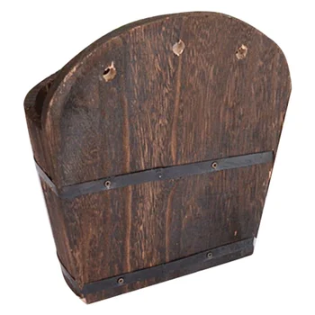 

1pc Fence Flower Pot Wooden Creative Hanging Bucket Plant Holder Flower Pot Flower Container