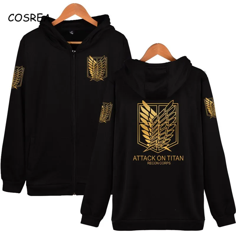 

Attack on Titan Cosplay Shingeki No Kyojin Attack on Titan Jacket Anime Costumes Coats Survey Corps Logo Attack on Titan Hoodie