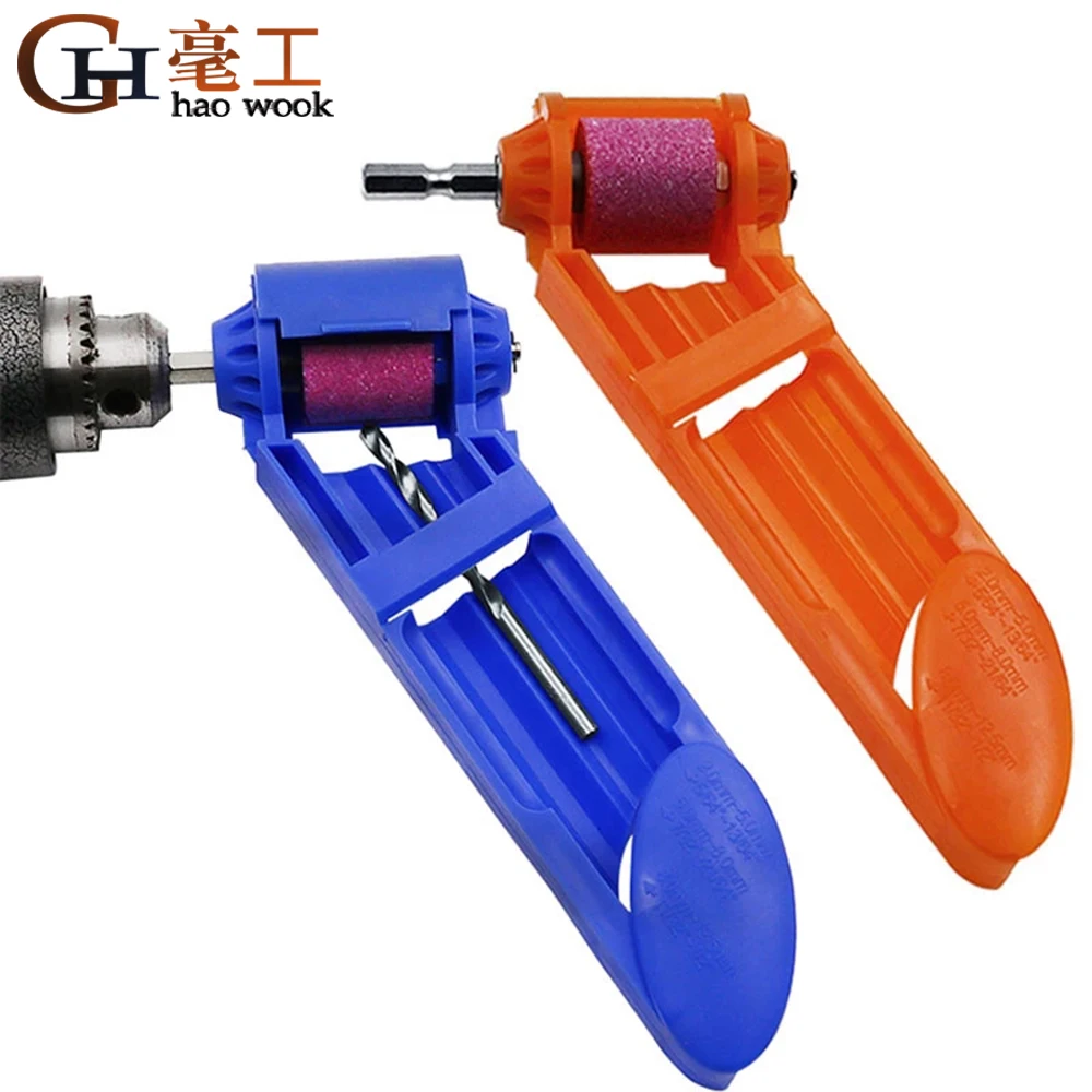 2 Drill Bit Sharpener Portable Diamond Drill Bit Sharpening Tool with Wrench and Grinding Wheel for Grinding 2-12.5mm Drill Bit Sharpener