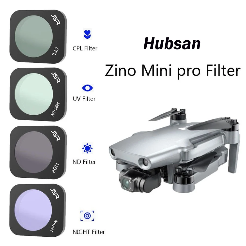 Комплект фильтров 8 в 1 для объектива Hubsan ZINO Mini PRO UV CPL Star Night ND8 ND16 ND32 ND64 линзы с