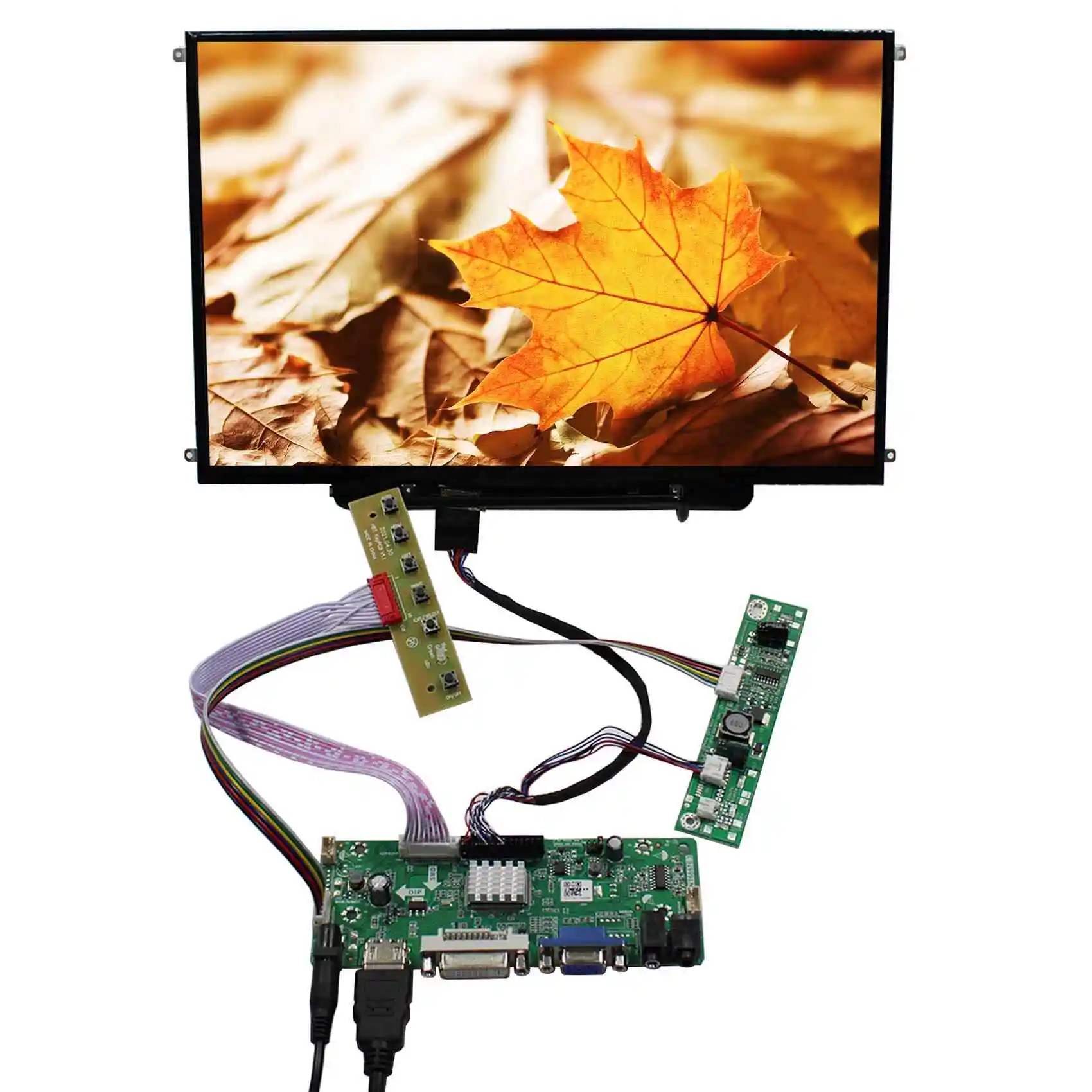 

13,3 дюймовый 1366X76 8-дюймовый ЖК-экран 13,3 дюйма, запасной дисплей для ноутбука с HD-MI VGA DVI, плата ЖК-контроллера