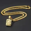 Initial letter Pendant a b c Charm Gold Necklace for Women Men Cuban Link Chain Dropshipping GPM05C ► Photo 3/6