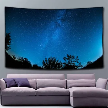 

Galaxy Tapestries Starry Sky Hanging Wall Moon Night Tapestry Hippie Retro Home Decor Yoga Beach Mat