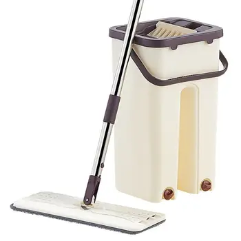 

Hands-free flat mops household lazy mops cloth artifact mop bucket set mop pads mop with bucket