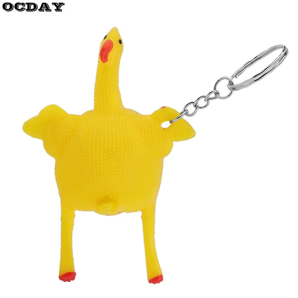 OCDAY, новинка, сжимаются несушки-несушки, игрушки "Цыплята", вентиляционная курица, цельное яйцо, смешная игрушка с брелком, антистресс, шалость, игрушка для детей