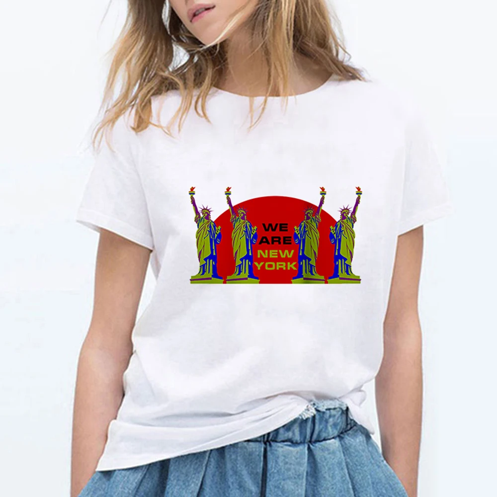 Лидер продаж футболки WE ARE NEW YORK женская модная футболка Kawaii хипстер крутой