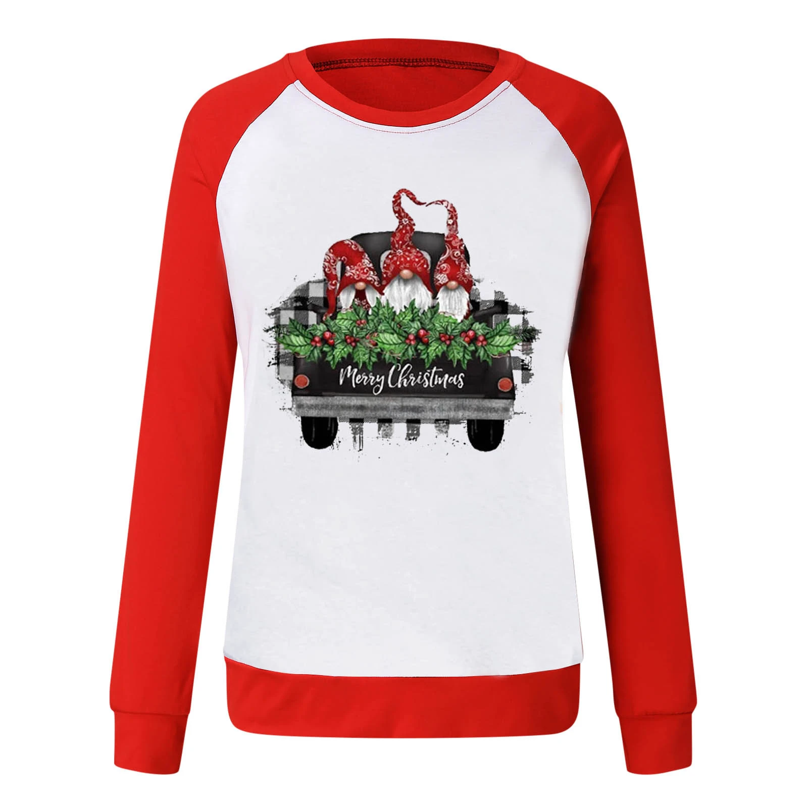 off white red long sleeve shirt